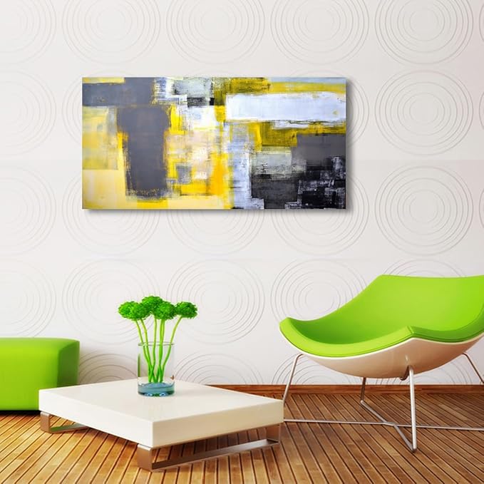 Color Block Abstract Pictures Canvas Wall Art for Living room Bedroom Wall Decor,Abstract Wall Art Print Paitnings for home Decor,Morden Artwork Line Drawing Full of Imagination Canvas Art
