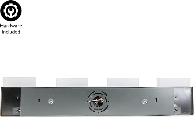 Design House Dove Creek Bathroom Light Fixtures - Traditional 4-Light Vanity Lights for Bathroom - Dimmable Vanity Lights with Frosted Glass – Polished Chrome, 589671