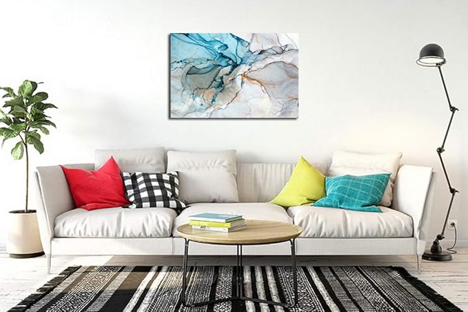 A73869 Framed Wall Art Colorful Abstract Painting Background Canvas Wall Art Print Painting for Wall Decor Home Decor