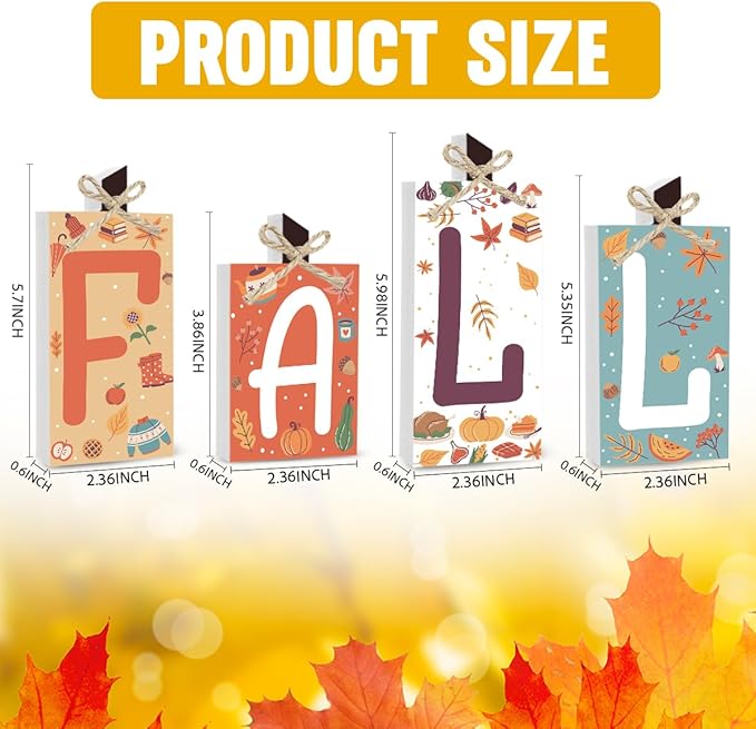 Fall Decorations for Home Thanksgiving Decorations Indoor Autumn Decor Sign Fall Gifts for Women Men Polka Dots Pumpkin Fall Centerpieces for Dining Table Farmhouse Kitchen Bathroom Bedroom Office