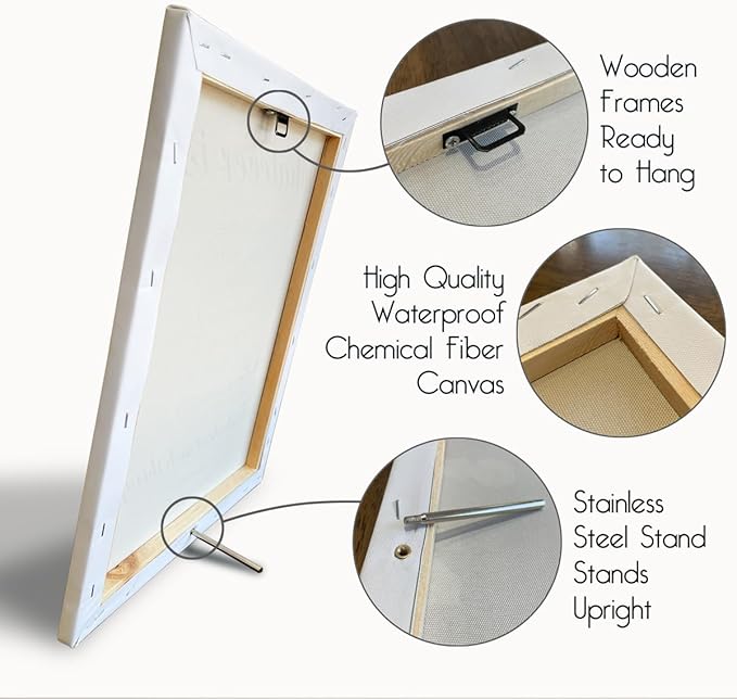 Wolf Wall Art: The Tale of Two Wolves - Native American Inspirational Quote Canvas Poster, Decor, Gifts 6x8 inch