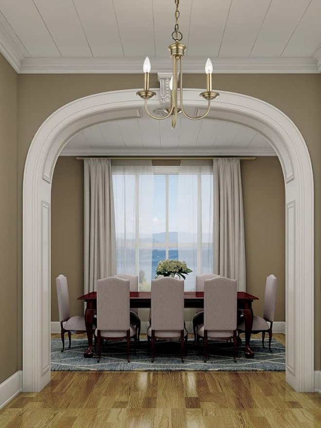 Livex Lighting 42683-02 3 Light Polished Brass Chandelier