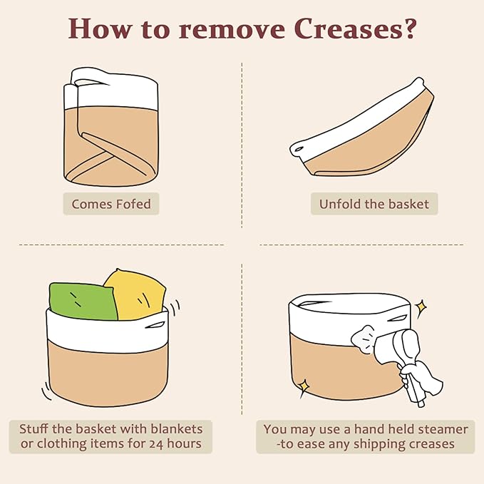 OIAHOMY Small Storage Baskets for Organizing,Closet Cube Shelf Storage, 9.8”×9.8”×7.1”, Woven Cotton Rope Gift Baskets for Nursery,Cute Dog Toy bins, Round 3 Packs, Grey