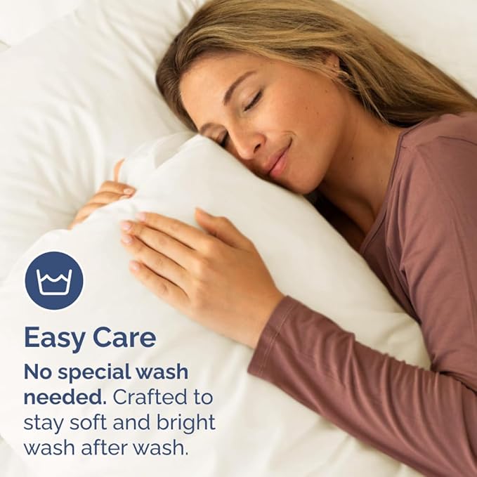 New Pillow Cases, King Standard, Off White