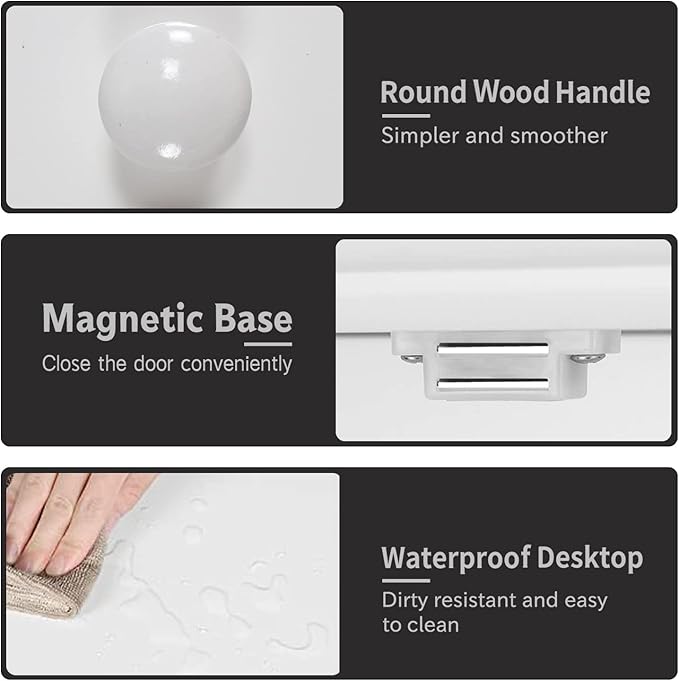 TaoHFE Bathroom Wall Cabinet with 2 Door Adjustable Shelves,Over The Toilet Storage White Wall Mounted Medicine Cabinets for Bathroom Laundry Room Kitchen