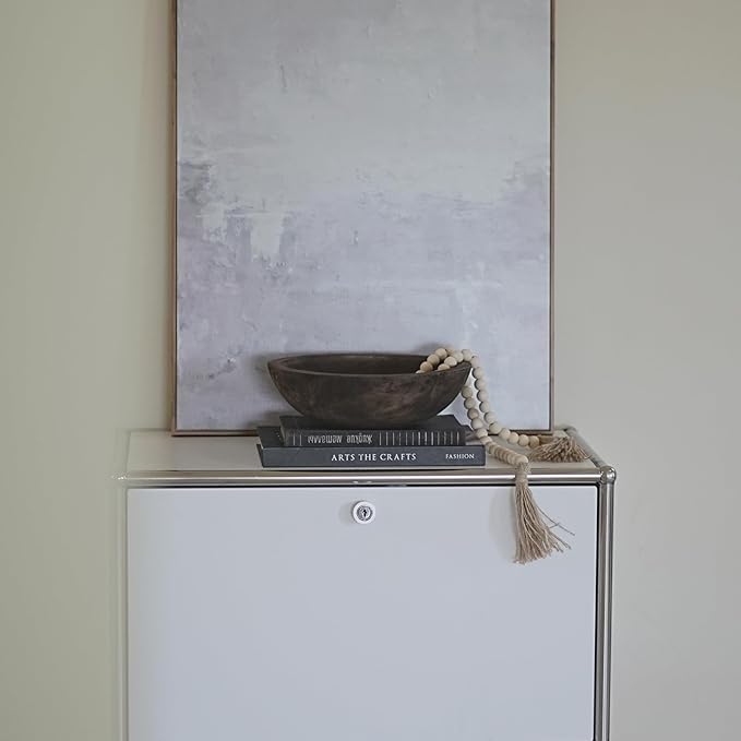 Hand Carved Wooden Decorative Bowl for Home Entryway Decor, Wood Centerpiece Bowl for Coffee Table Decor, Wood Dough Bowl for Farmhouse Decor (Brown)