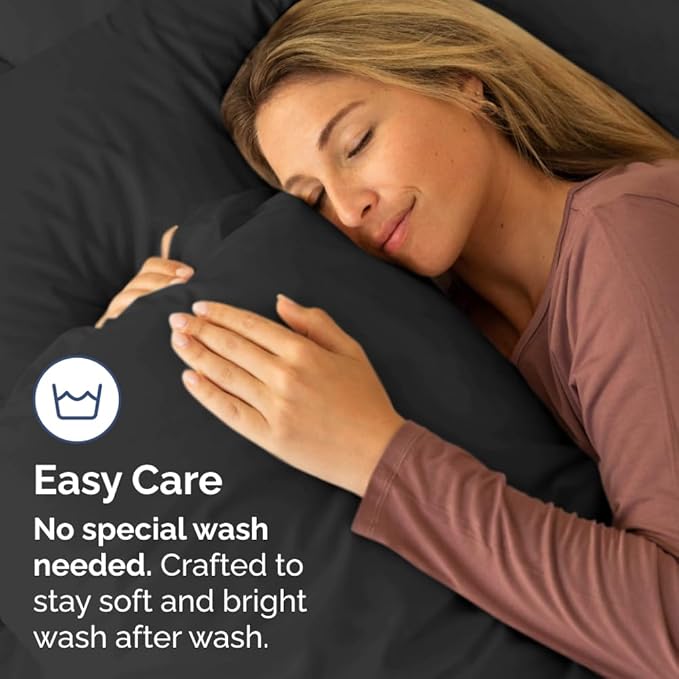 New Pillow Cases, Standard, Black