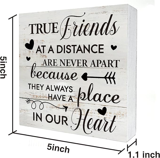 Inspirational Bible Verse When You Go Through Deep Waters Wooden Box Sign Desk Decor Rustic Scripture Wood Block Plaque Box Sign for Home Living Room Office Shelf Table Decoration (5 X 5 Inch)