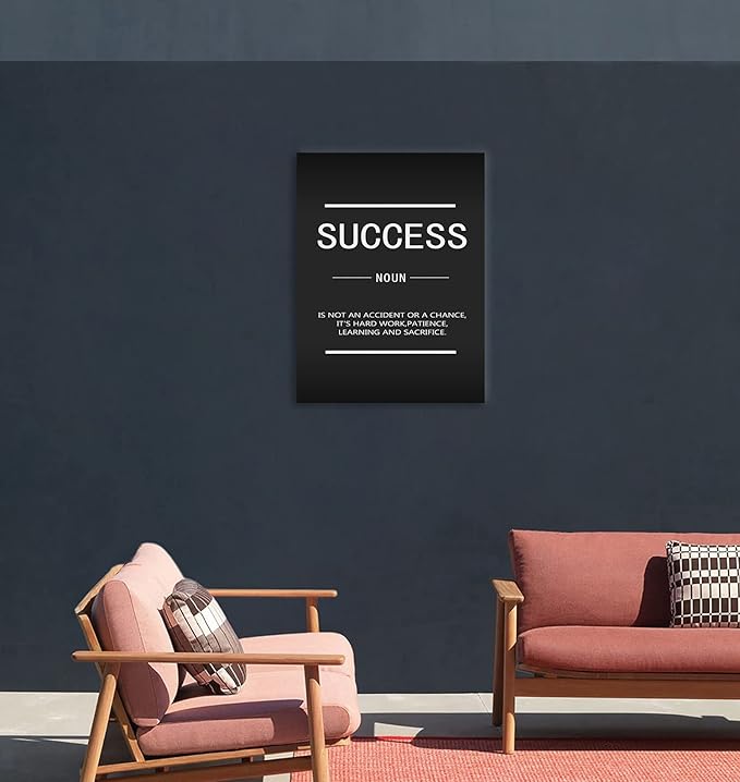 Inspirational Canvas Wall Art - Entrepreneur Quotes Success Picture - Modern Office Decoration - Ready to Hang [30W X 40'H]