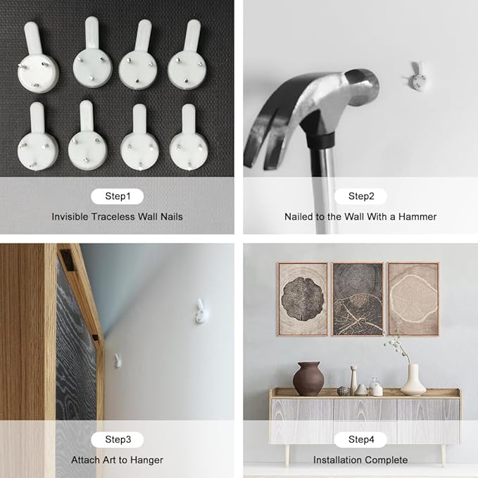 HOURIA Neutral Brown Tree Rings Framed Canvas Wall Art Set,Modern Beige Tan Wood Stump Wall Decor,Vintage Abstract Tree Spiral Art Print,Nature Black Artwork for Living Room,Bedroom,Office- 16"x24"x3