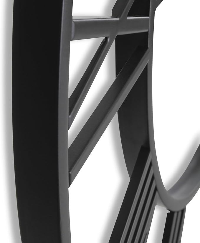 CLXEAST 30 Inch Large Wall Clock Modern, Oversized Roman Numeral Decorative Black Metal Wall Clock for Living Room Decor,House Warming Gifts New Home