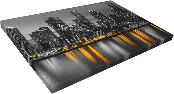 Olivine Nashville Large Wall Art, Black and White Pictures Wall Decor, Cityscape Painting, Tennessee Canvas Prints, Framed Artwork for Dining Room Living Room Bedroom Bathroom Office Home 36"x24"