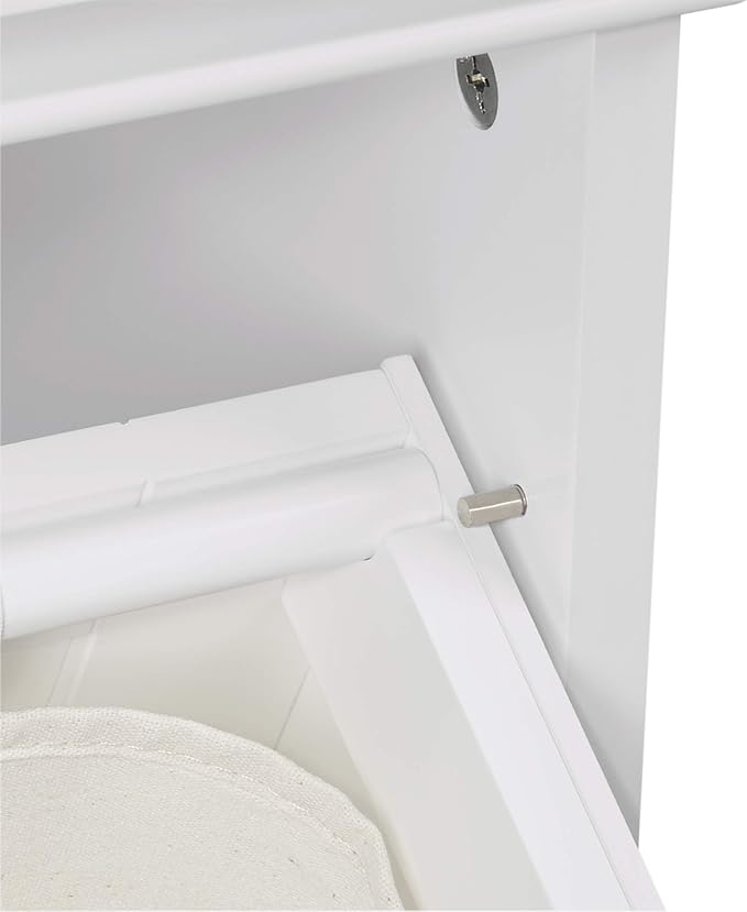 RiverRidge Somerset Tilt-Out Laundry Hamper, White