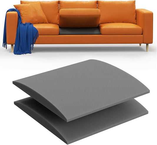 Couch Cushion Support to Fix Sagging Sofas - 20''x20'' Under Cushion Supports for Saggy Seat High Density Curved 35D Foam, Grey 2 Pack