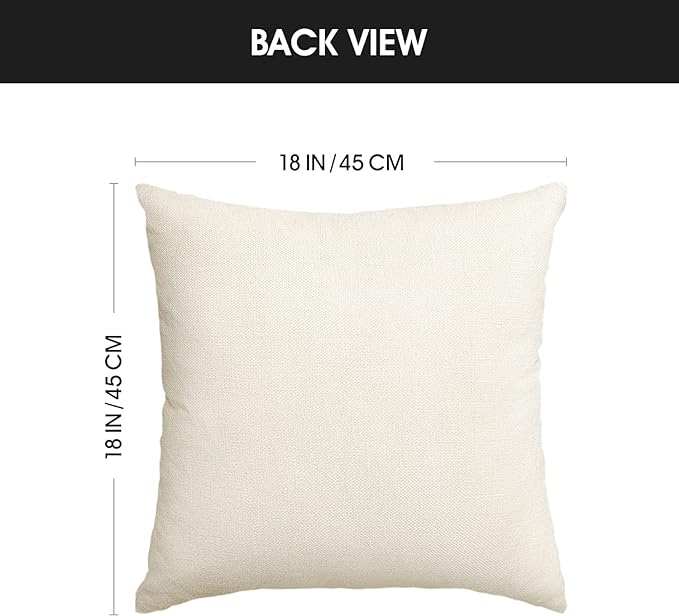 AVOIN colorlife Merry Christmas Snowman Let It Snow Black Throw Pillow Covers, 18 x 18 Inch Xmas Tree Winter Holiday Cushion Case Decoration for Sofa Couch Set of 4