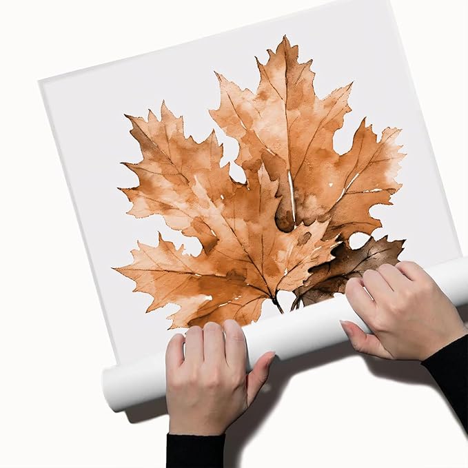 Maple Leaves Canvas Print Posters Watercolor Autumn Leaf Wall Art Poster Fall Rustic Autumn Art Halloween Wall Art Fall Home Decor 24x36 Unframed