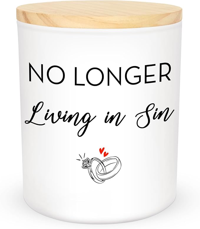 Engagement Gifts for Couples - Long Lasting Vanilla Lavender Candle 10 oz - Funny Wedding Gifts for Newly Engaged Couples, Bridal Gift for Women, Bridal Shower Gift Ideas