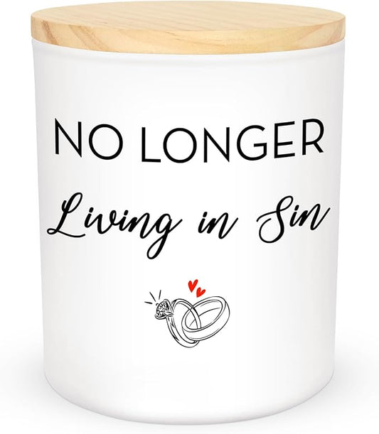 Engagement Gifts for Couples - Long Lasting Vanilla Lavender Candle 10 oz - Funny Wedding Gifts for Newly Engaged Couples, Bridal Gift for Women, Bridal Shower Gift Ideas