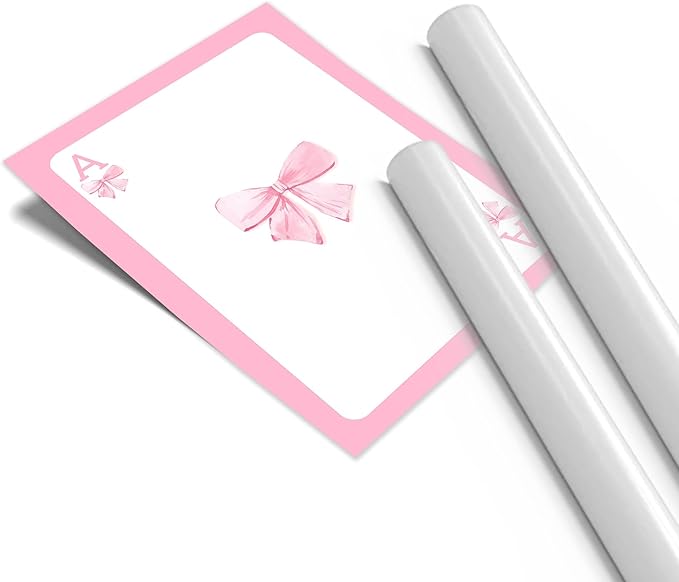 WRFON Trendy Pink Bows Canvas Wall Art, Vintage Preppy Cherry Poster Prints, Pink Watercolor Bows Wall Decor, Coquette Girly Room Aesthetic Pictures for College Apartment Bedroom Unframed 12"x16"x3