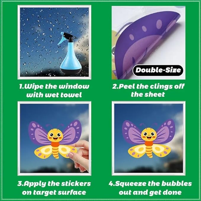 12x36 Inch Set - Sunflower Themed Floral Wall Decals for Decor, Self Adhesive Vinyl for Home Decor for Nursery, Home, (Floral Design #5)