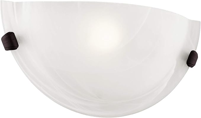 Livex Lighting 4271-07 Oasis 1-Light Bronze Wall Sconce , White