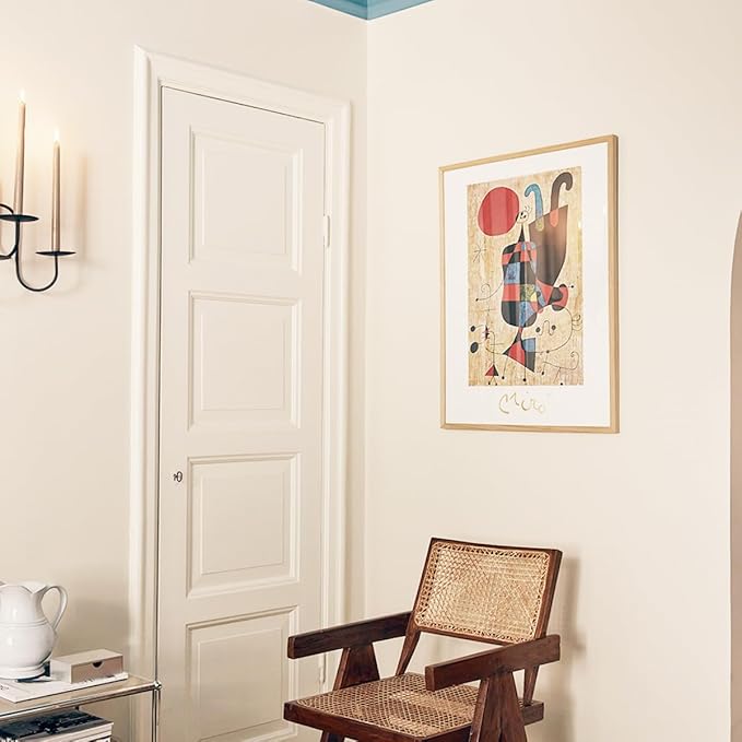 5x7 Natural picture frame with mat 4x6 set of 4, Modern Style Wood Composite frames-Tempered Glass Table or wall-horizontal or vertical frames best gift home decor