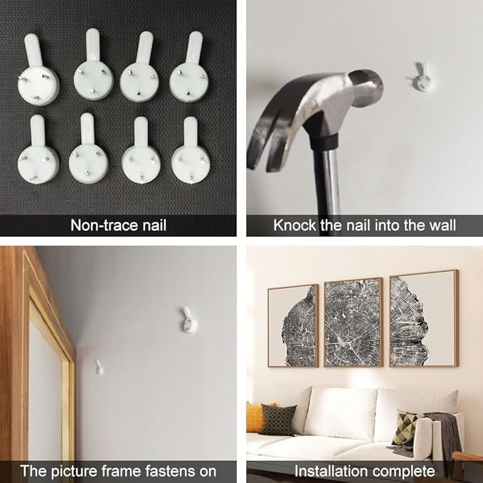 CHDITB Framed Tree Ring Wall Art Set of 3, 24"x36" Abstract Wood Stump Wall Decor, Large Black and White Wall Painting, Neutral Modern Nature Canvas Art Prints for Living Room, Bedroom, Farmhouse