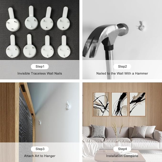 HOURIA Large Abstract Tan and Black Brush Stroke Framed Canvas Wall Art Set,Textured Beige Circle Wall Decor,Minimalism Brown Ink Line Artwork,Modern Shape Art Print for Living Room,Bedroom- 16"x24"x3