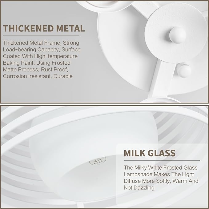 Modern Industrial Frosted White Small Semi Flush Mount Ceiling Light Fixture,Close to Ceiling Lamp Lighting Fixture With Milk Glass Cover,for Closet Hallway Bathroom Foyer Entryway Pantry Laundry room