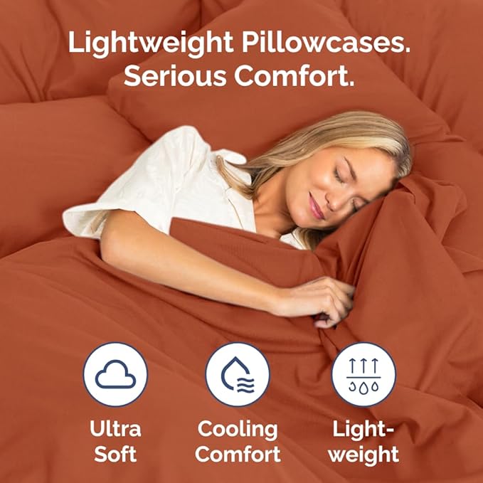 New Pillow Cases, Standard, Terracotta