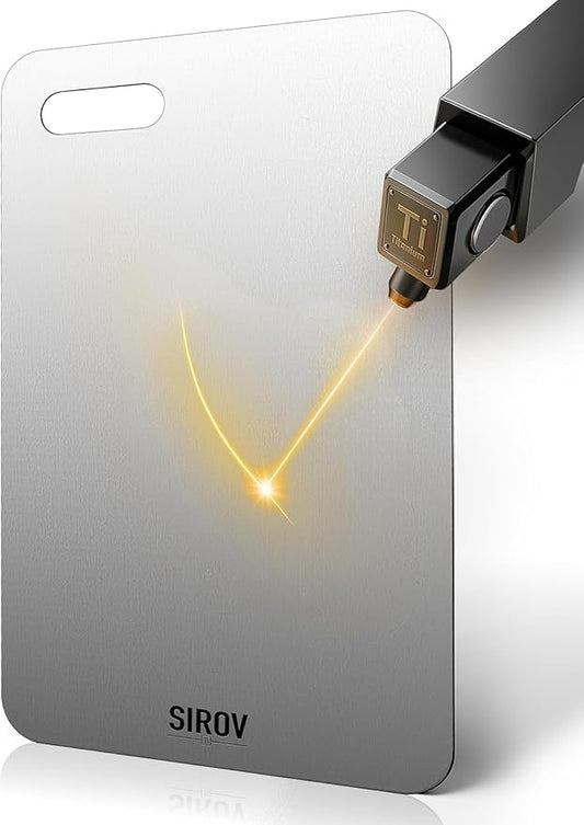 Titanium Cutting Board,100% Pure Titanium Kitchen Cutting Board, Non-Toxic & Dishwasher Safe, Durable and Hygienic for Meat, Fruit & Vegetables (16L*10.1W)