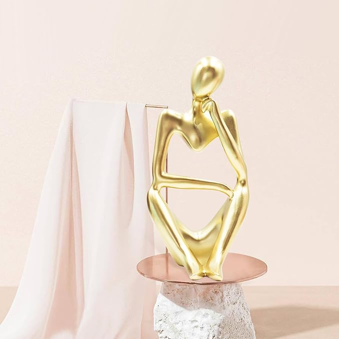 Thinker Statues and Sculptures, Resin Thinker Statue Ornaments, Abstract Style Sculptures, Housewarming Gifts, Housewarming Decorations, Living Room Dining Desk Decorations