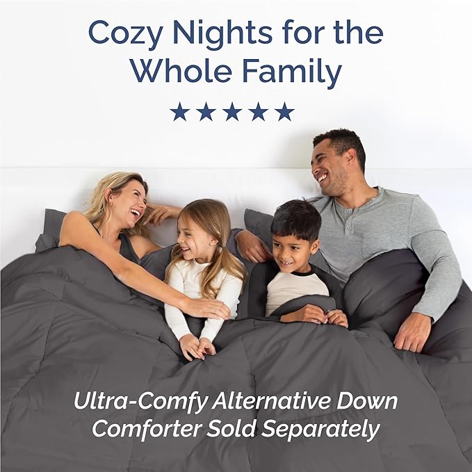 Twin XL Size 3 Piece Sheet Set - Comfy Breathable & Cooling Bed Sheets Set - Hotel Luxury Bedding for Women, Men, Kids, Teens, Boys & Girls - Deep Pockets, Soft, Wrinkle Free - Oeko-Tex - Dark Grey