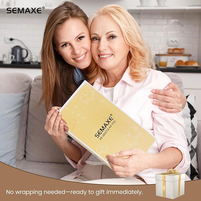 SEMAXE Hand Towels for Bathroom, 100% Cotton Towels with Hanging Loops, Soft and Absorbent, 4 Pack Hand Towel Set for Gym, Shower, Hotel, Spa and Kitchen, Yellow+Grey