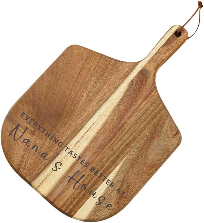 Nana Gifts, Birthday Gifts for Nana from Granddaughter Grandson Grandkids for Christmas, Acacia Cutting Board 14.7"L x 9.84"W x 0.6"Th (Everything Tastes Better)