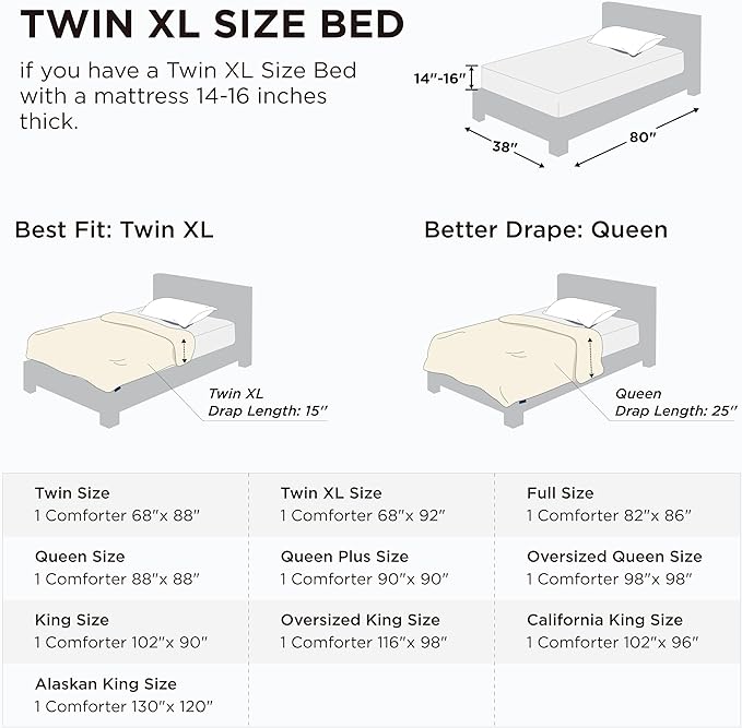 Bedsure Comforter Duvet Insert - Quilted Comforters Twin XL Size, All Season Duvet, GentleSoft Down Alternative Bedding, with 8 Tabs, Gifts for Women/Men, Dusty Pink, Twin XL 92 x 68 Inches