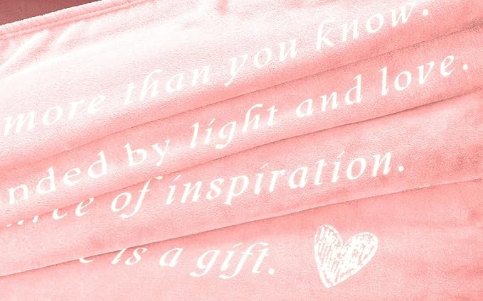 WOLF CREEK BLANKET - Single Layer Fleece Light and Love Compassion Blanket- Positivity Courage and Affirmations Get Well Gift, Plush Healing Thoughts Love Hope & Comfort