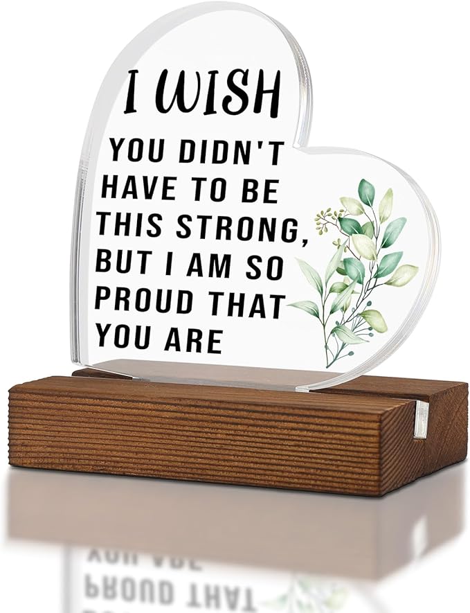 Inspirational Gifts for Women Best Friend Encouragement Cheer Up, BUT I AM SO PROUD THAT YOU ARE, Positive Gift for Daughter Son Sister, Home Office Decor Acrylic Sign Plaque XA326