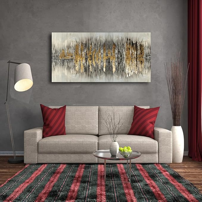 Color Block Abstract Pictures Canvas Wall Art for Living room Bedroom Wall Decor,An Inspirational Picture Wall Art Print Paitnings for home Decor,Morden Artwork Full of Imagination Line Drawing Canvas