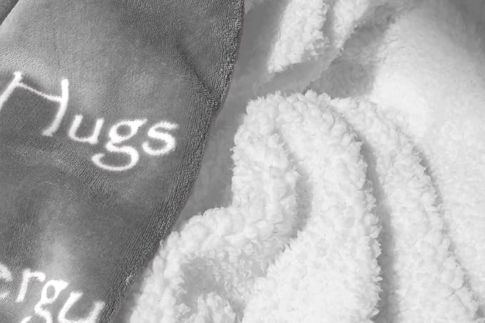 WOLF CREEK BLANKET - Compassion Blanket (Brand)- Strength Courage Super Soft Warm Hugs, Get Well Gift Blanket Plush Healing Thoughts Positive Energy Love & Hope (Gray, 50 x 65 Sherpa)