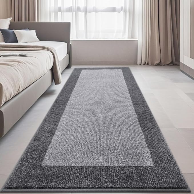 Machine Washable Runner Rug 32" x 96", Non Slip Kitchen Mat for Floor, Absorbent Entryway Rug for Kitchen, Bedroom, Living Room, Hallway, Door (Roll Packing)