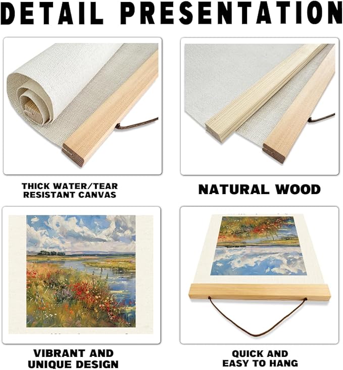 Vintage Christian Canvas Poster, Psalm 119:103 Canvas Poster Wood Hanger, Christians Wall Art, Bible Verse Posters, Modern Canvass Posters Decors, Home Decor Accent, Christian Gift