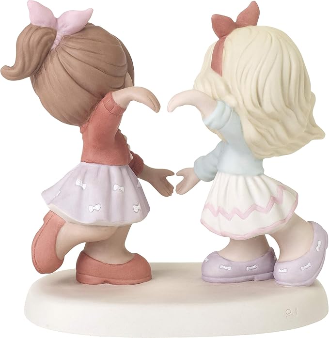 Precious Moments 192001 Two Friends One Heart Bisque Porcelain Figurine