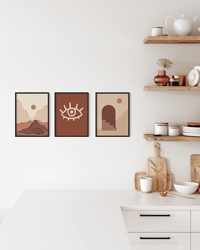 HAUS AND HUES Set of 3 9x12 Picture Frame - Black Oak Wooden Picture Frames, 9x12 Frame Set