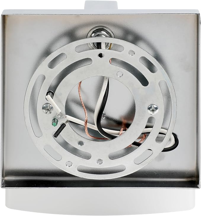 Design House Dove Creek Wall Light Sconce – Dimmable with Frosted Glass for Hallway, Bathroom, Foyer, Bedroom – Polished Chrome, 589663