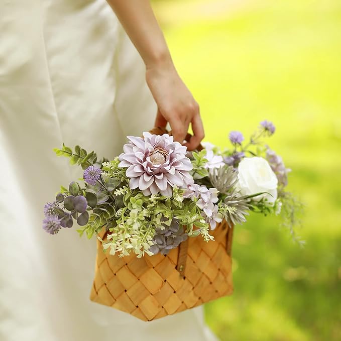 Serra Flora Artificial Flowers Combo for DIY Centerpieces Arrangements Wedding Bridal Bouquet Table Chair Candle Holder Baby Shower Cake Flower Home Decor