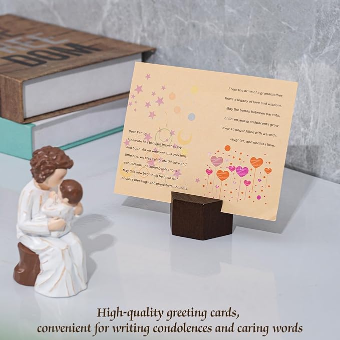 Grandma Gifts,Hand-Painted Resin Sculpture of Grandmother Holding Baby, to Celebrate New Beginnings, Newborns, and Loving Family Bonds