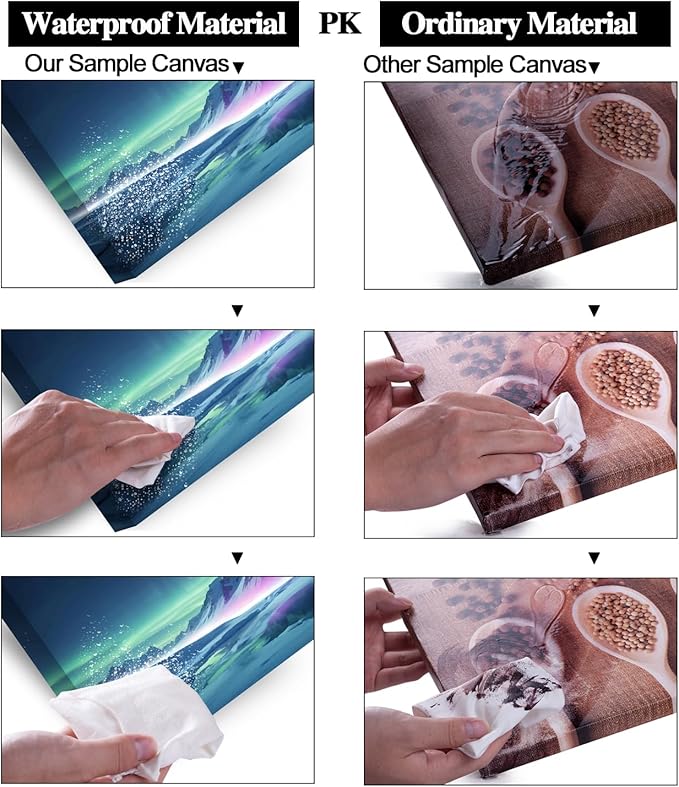 ZESTFLICKR Wall Art canvas prints Aurora Snow Mountain Lake photography Picture Modern Wall Art for romantic gifts Living Room Home Office Decor(20x40inch)