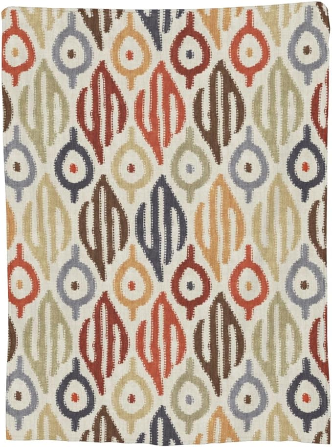 Boho Blanket for Women Kids Adults Flannel Decor Soft Ethnic Pattern Throw Blankets for Couch Travel Nap 50x40 inch