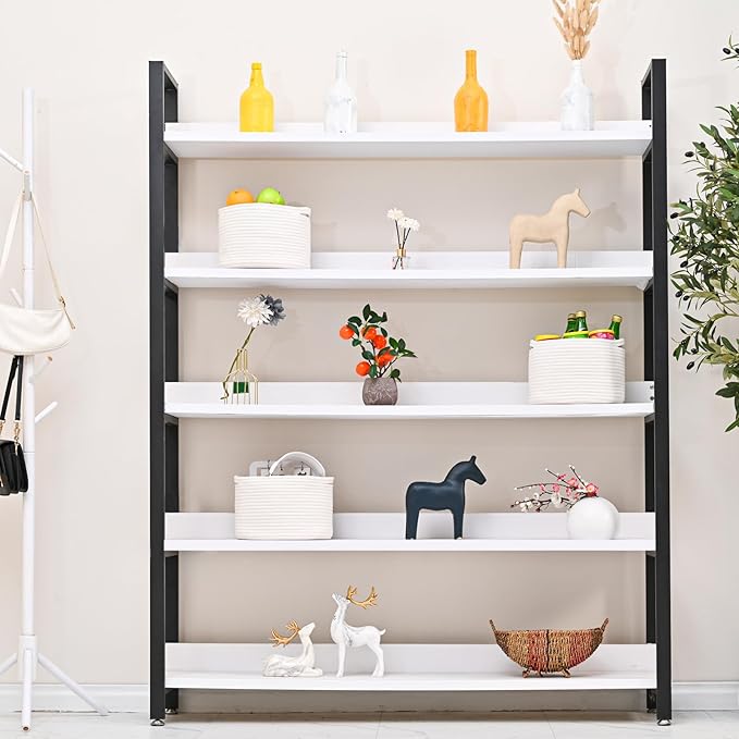 Small Storage Baskets for Organizing, Organizer Baskets for Shelves, Woven Basket for Storage, Cute Basket for Gifts Empty, Cotton Rope Baskets, 9.7"×9.7"×7" (3 Packs) Off White